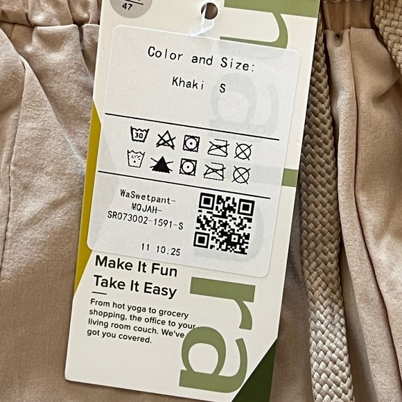 Halara Elastic Waistband Drawstring Side Pocket Casual Joggers size Small - Picture 7 of 7